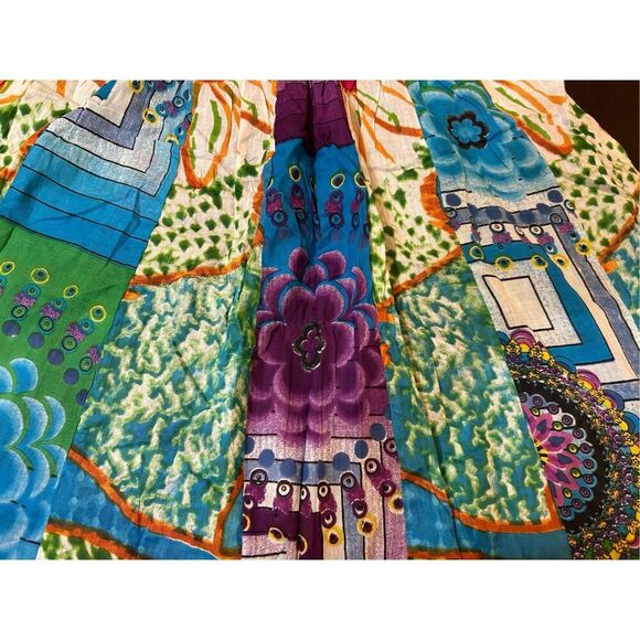 NWT Junglee Billee Boho Lightweight Cotton Strapless Skirt India One Size - Picture 4 of 4